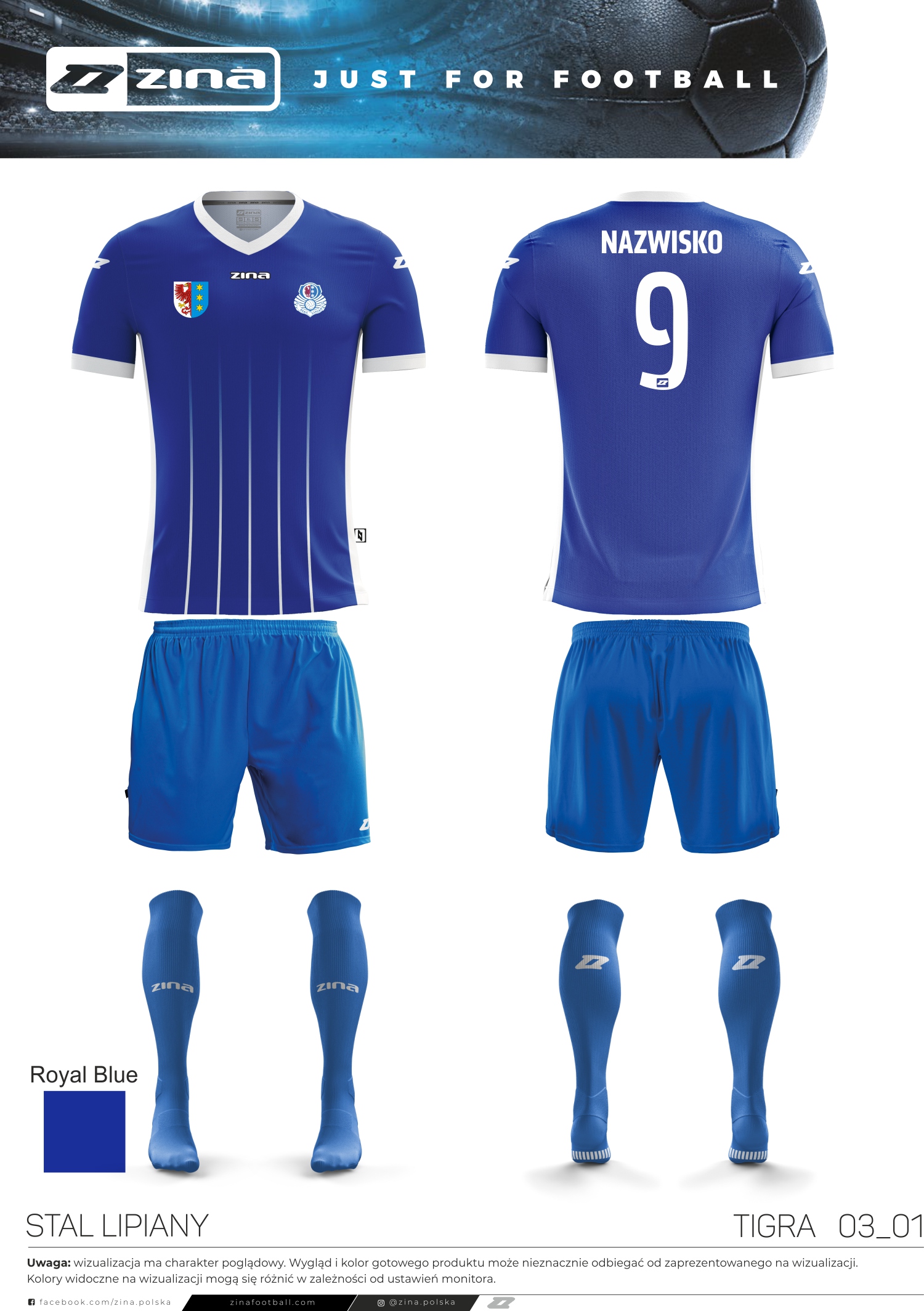 MKS Stal Lipiany – komplety meczowe